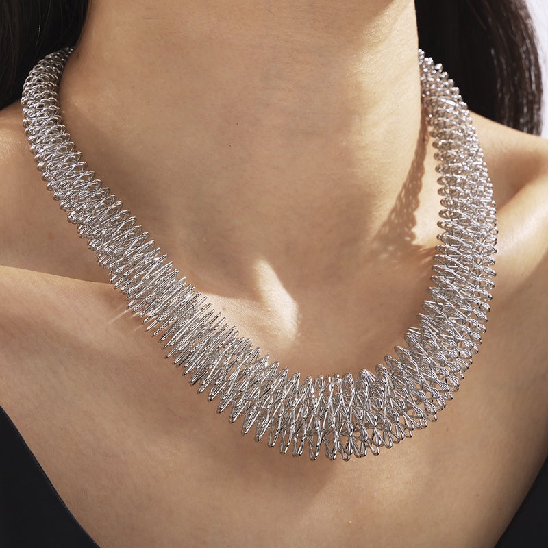 Selling Niche Simple Hip-Hop Style Geometric Spring Jewelry Titanium Steel Gold-Plated Leisure Style Necklace - Image 4